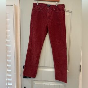 Banana Republic Men's Deep Red Corduroy Pants